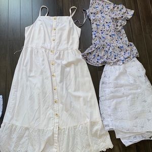 Dress shirt and blouse combo